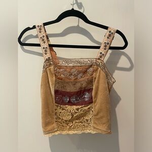 Embellished Free People Top